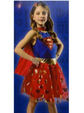 NWT ~ DC Comics Supergirl Tutu 3 pc. Costume for Kids by Rubies, Girls' XS (4/5)